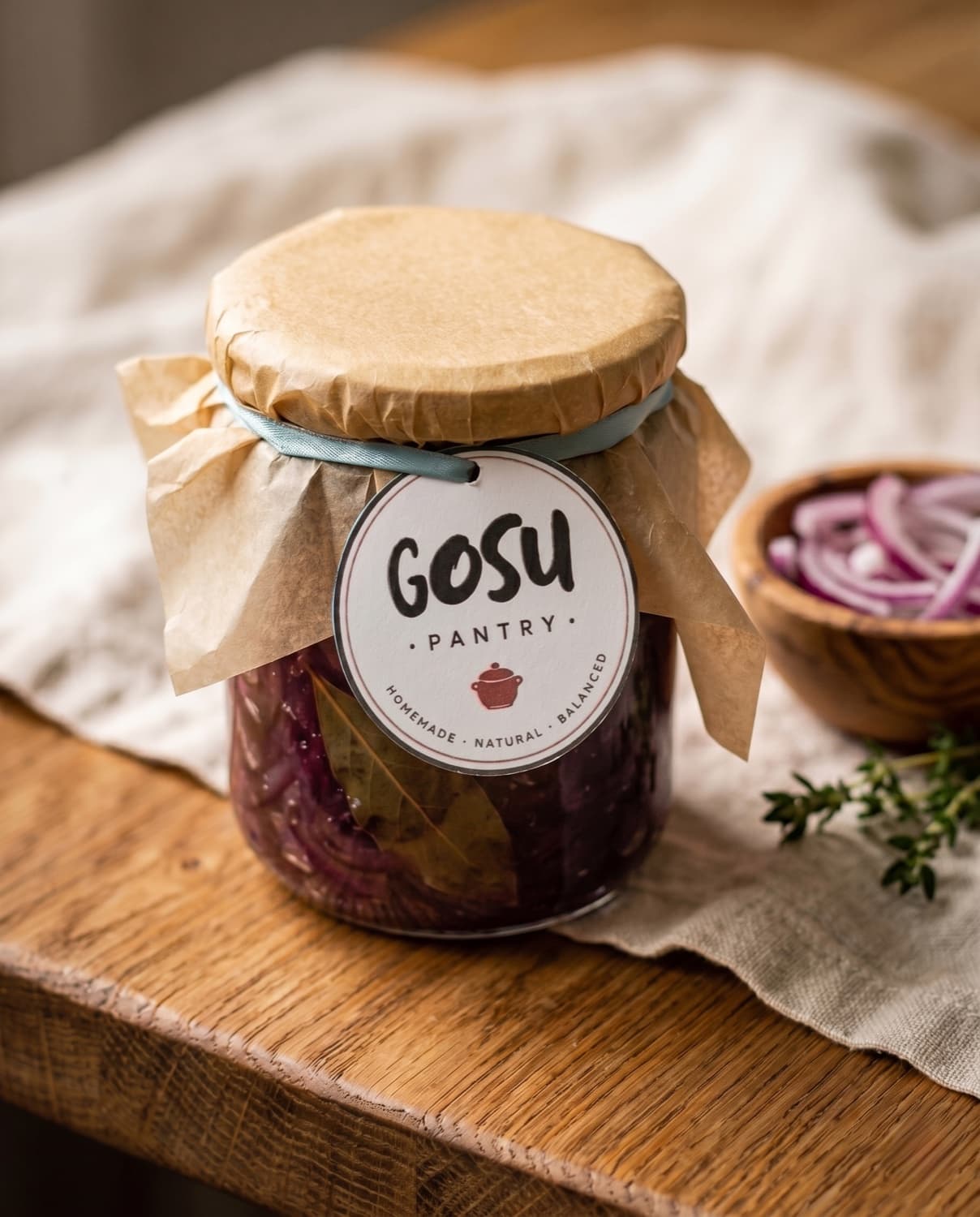 Fermented Onion Jam jar