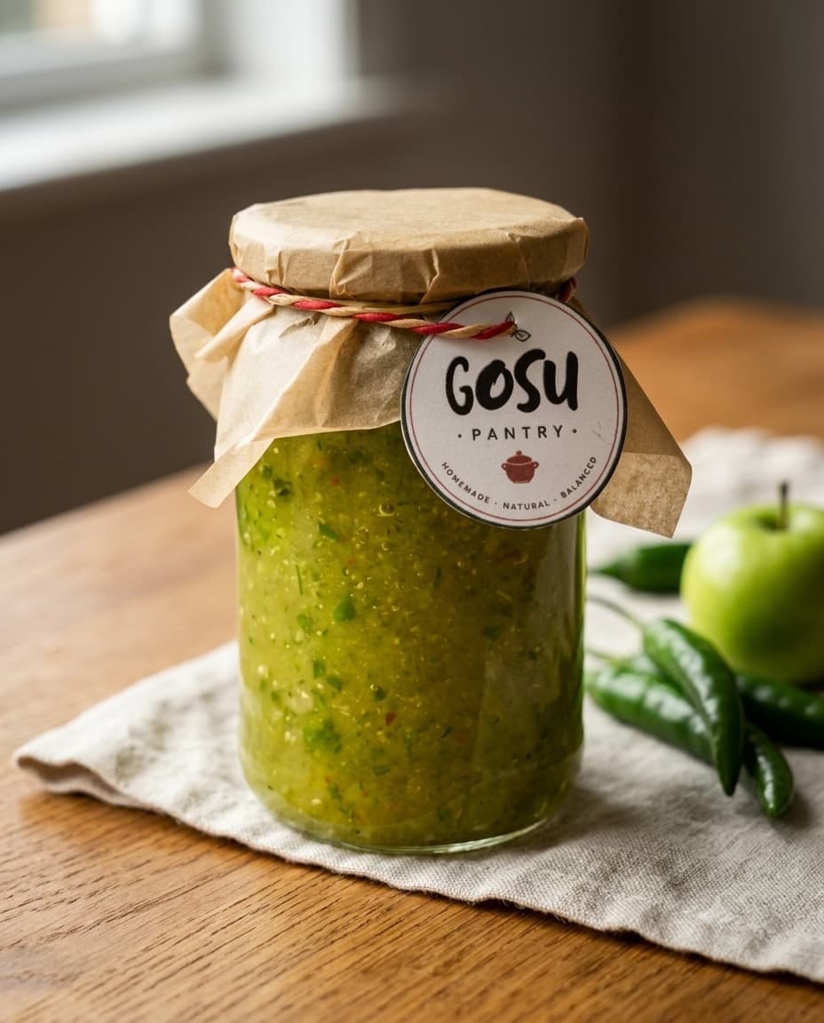 Green Chilli Jam jar